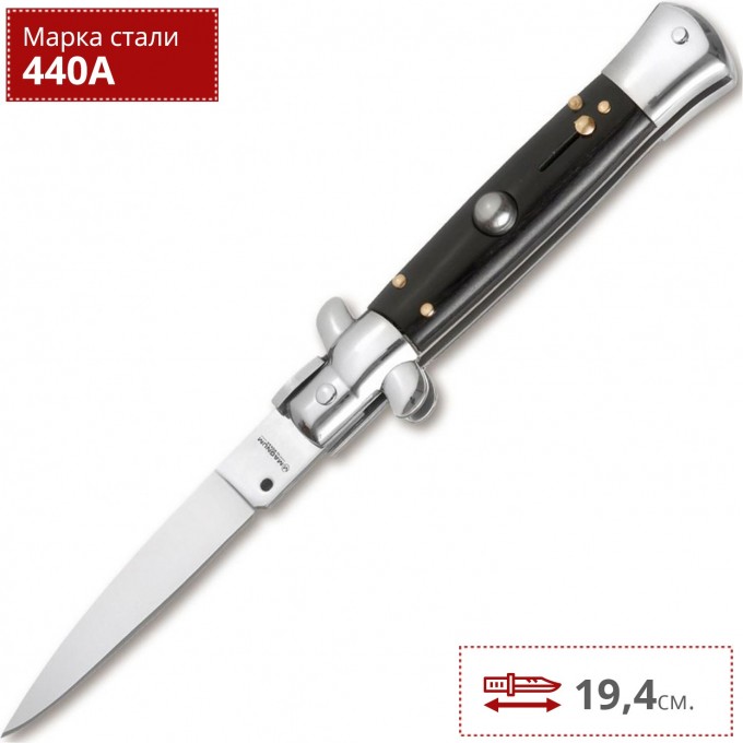 Нож BOKER MAGNUM SICILIAN NEEDLE DARK WOOD BK01MB278