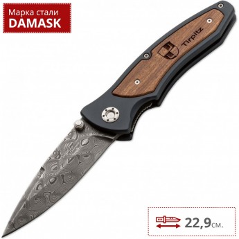 Нож BOKER TIRPITZ-DAMAST BK110190DAM Нож BOKER TIRPITZ-DAMAST BK110190DAM