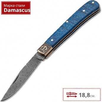 Складной нож BOKER TRAPPER UNO ANNUAL 2021 CHAD NICHOLS RIPPLE DAMASCUS 1132021DAM Складной нож BOKER TRAPPER UNO ANNUAL 2021 CHAD NICHOLS RIPPLE DAMASCUS 1132021DAM